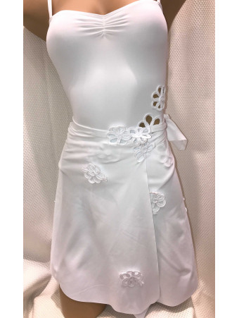 Nicole olivier White Beach skirt CHAINE