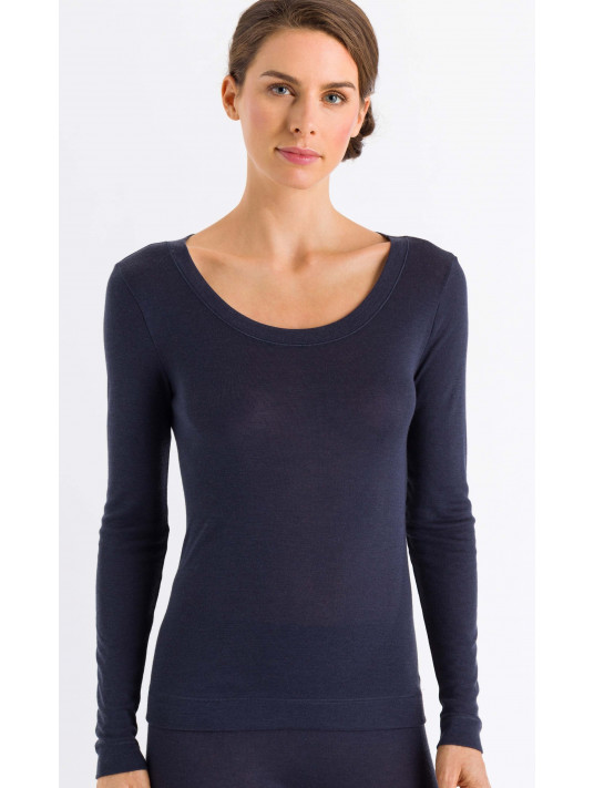 hanro T shirt manches longues Cachemire