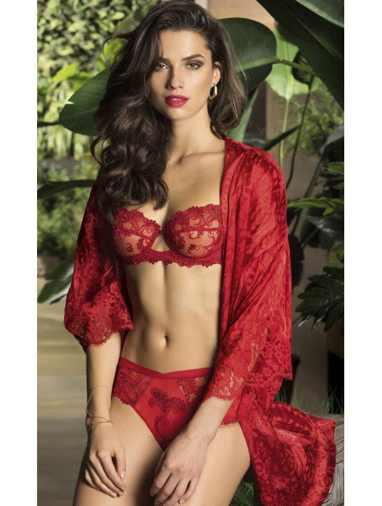 Lise Charmel rouge Shorty dentelle DRESSING FLORAL