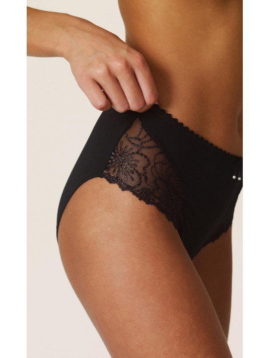 Marie JO Slip taille haute noir JANE