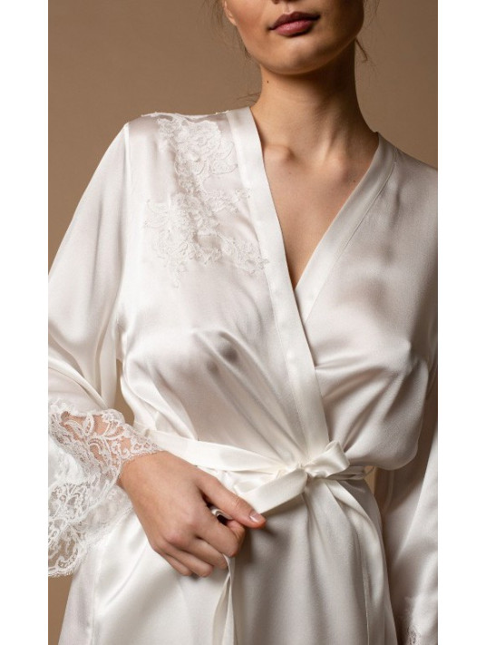 Silk dressing gown GEMMA