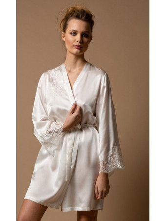 Silk dressing gown GEMMA
