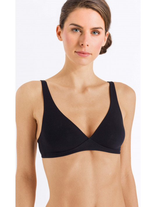 Soutien-gorge sans armatures noir COTON SENSATION