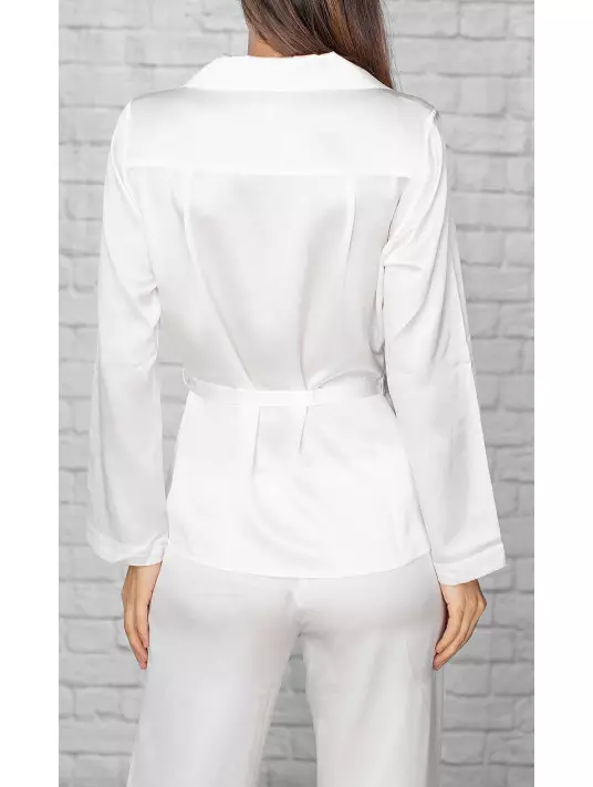 Silk pyjama ivory MARJOLAINE Silk pyjama ivory MARJOLAINE