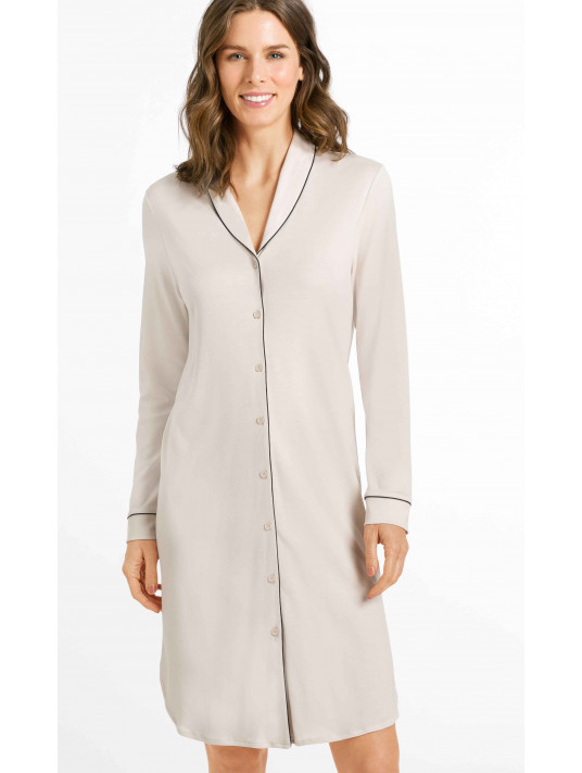 Hanro Chemise de nuit beige NATURAL COMFORT