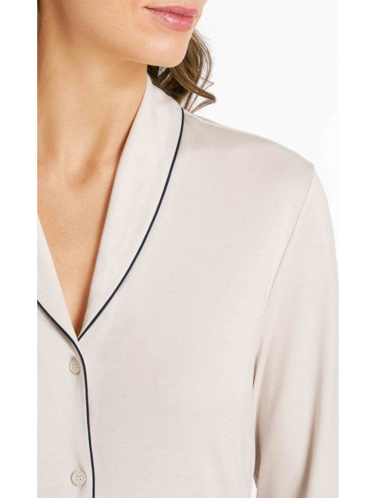 Hanro Chemise de nuit beige NATURAL COMFORT