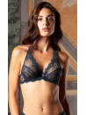 blue lace Triangle bra SOIR DE VENISE