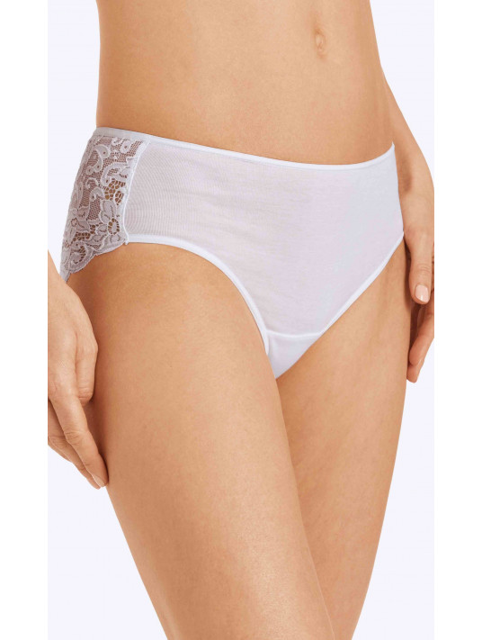 Hanro cotton briefs with lace MOMENTS
