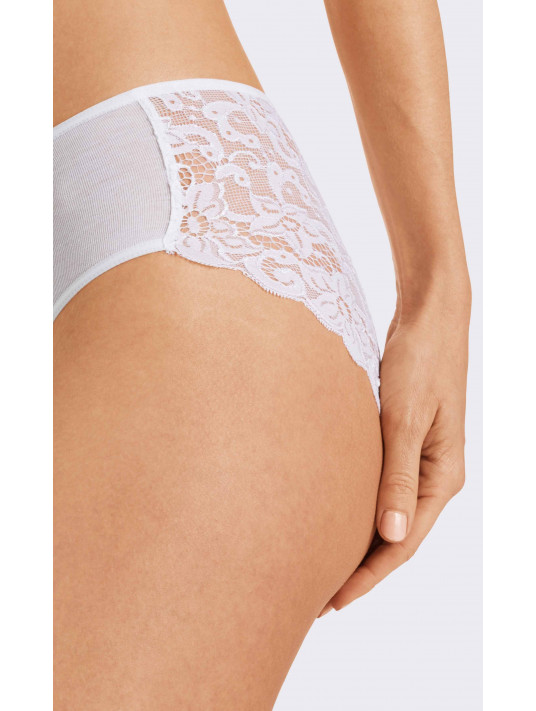 Hanro cotton briefs with lace MOMENTS
