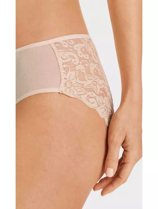 Hanro slip midi coton et dentelle MOMENTS Hanro slip midi coton et dentelle MOMENTS
