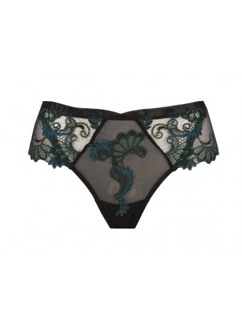 Lise charmel green Lace shorty DRESSING FLORAL
