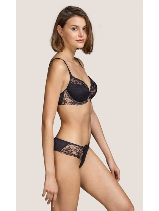 Andres Sarda black Full cup bra TAMARA