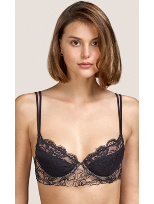 Andres Sarda black Padded bra TAMARA