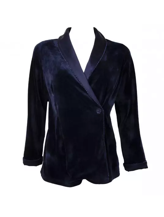 Veste velours Lise charmel bleu NUIT FOLIE Veste velours Lise charmel bleu NUIT FOLIE