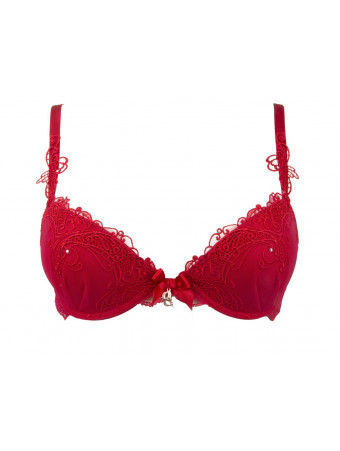 Lise charmel lingerie rouge Soutien-gorge coque SOIR DE VENISE