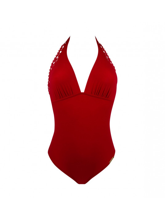 Lise charmel red One piece swimsuit AJOURAGE COUTURE 