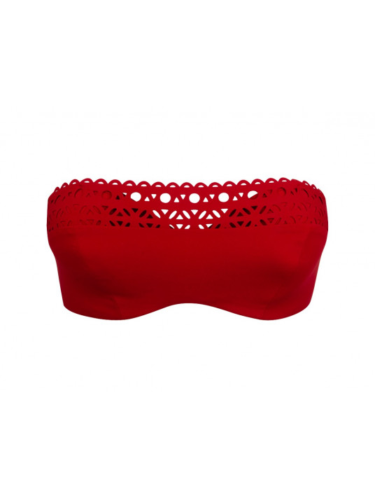 Lise charmel red Bandeau bikibi bra DENTELLE AJOURAGE