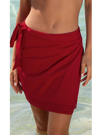 Skirt AJOURAGE COUTURE red lise charmel 