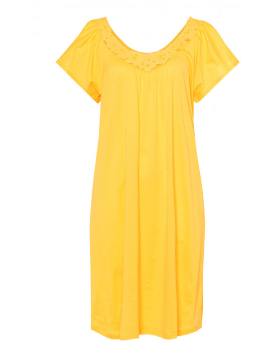 Hanro Short sleeved cotton nightgown Maila