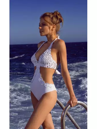 trikini blanc nicole olivier