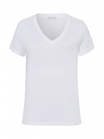Hanro Tee-shirt blanc Sleep&Lounge
