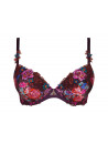 red bordeaux padded bra lise charmel