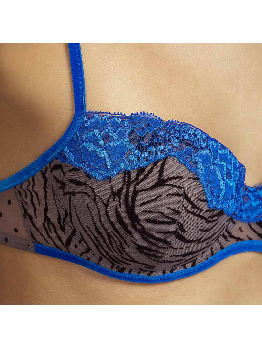 soutien gorge rembourre andres sarda panthere
