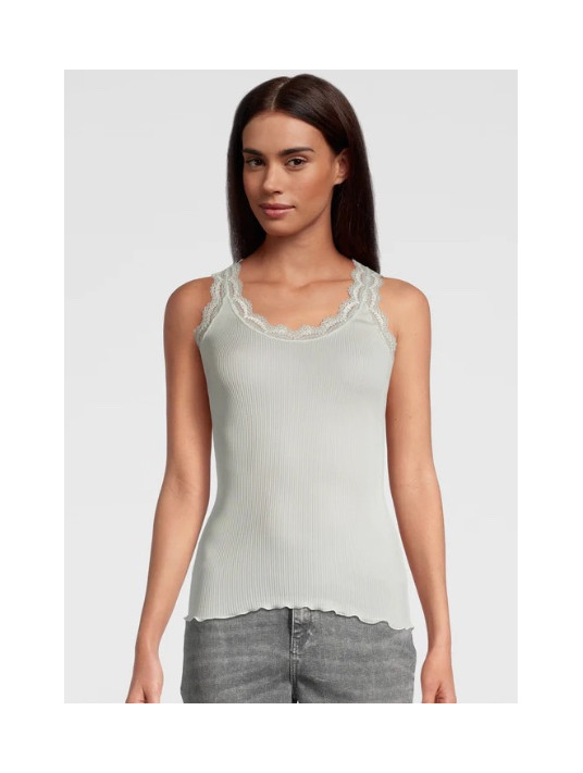 top sans manches oscalito en soie ivoire