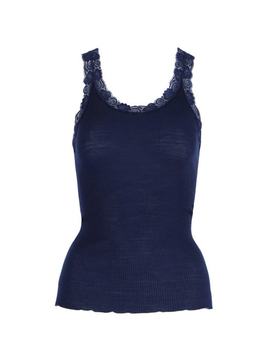 Caraco laine et soie oscalito marine 3410