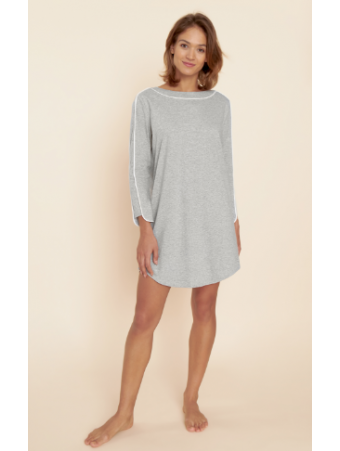 Long sleeved cotton nightgown