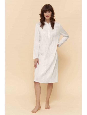 Long sleeved cotton nightgown