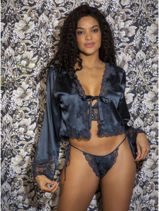 Gilet en soie PAIGE marjolaine lingerie