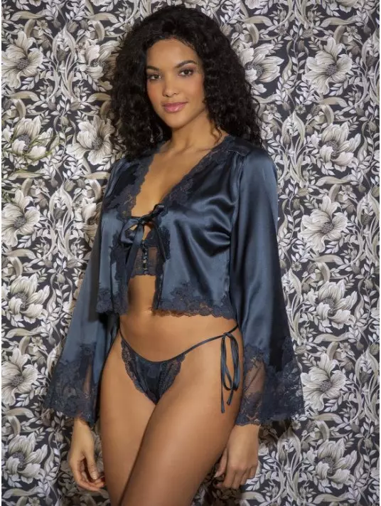 Gilet en soie PAIGE marjolaine lingerie Gilet en soie PAIGE marjolaine lingerie