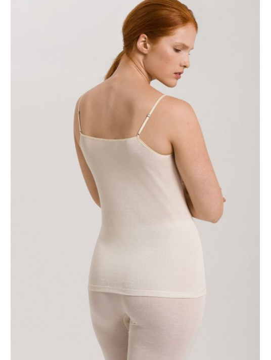 hanro Spaghetti top pure silk cream