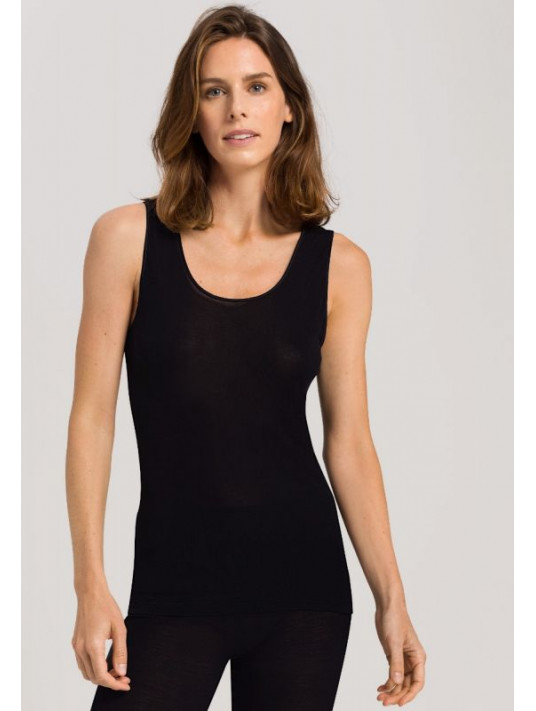 hanro Sleeveless black top SILK
