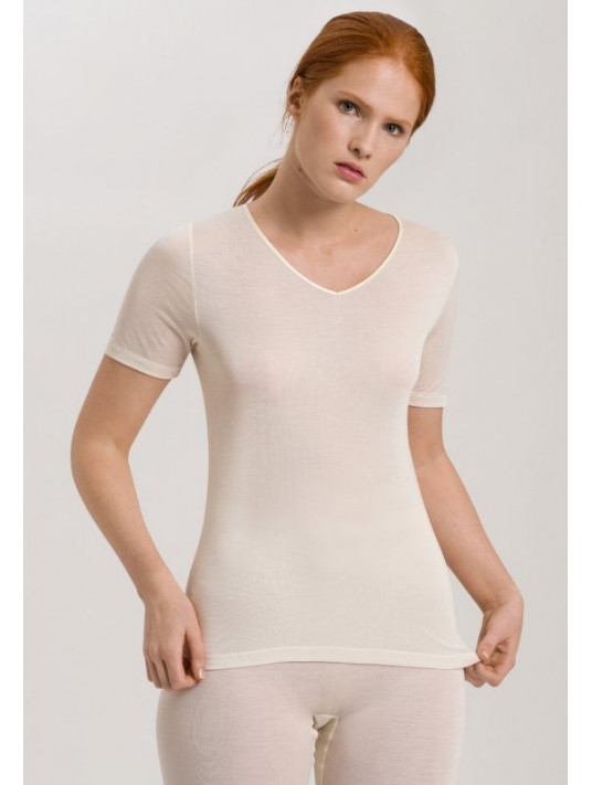 T-shirt manches courtes ivoire SOIE