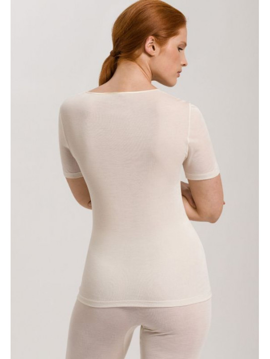 T-shirt manches courtes ivoire SOIE