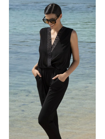 Combinaison pantalon noir Lise Charmel  AJOURAGE COUTURE