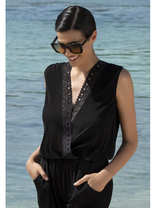 Combinaison pantalon noir Lise Charmel  AJOURAGE COUTURE