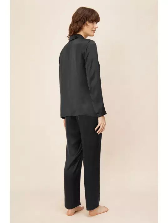 Feraud Pyjama manches longues noir SOIE Feraud Pyjama manches longues noir SOIE