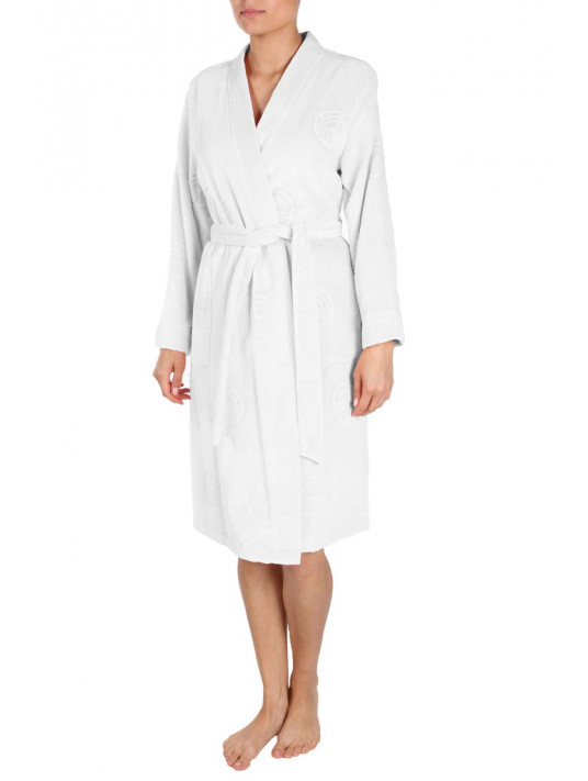 Peignoir éponge blanc COTON