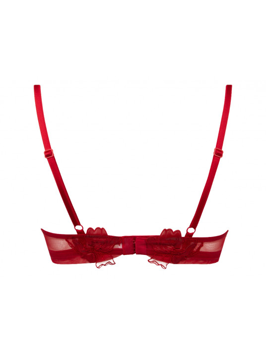 Half cup bra red GLAMOUR COUTURE