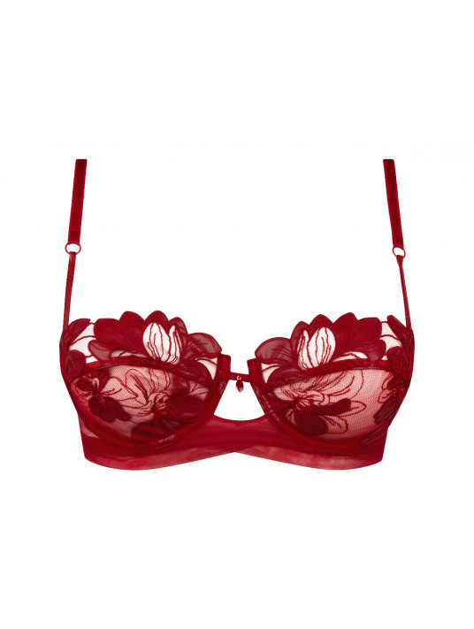 Half cup bra red GLAMOUR COUTURE