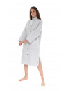 PILUS Robe de chambre boutonnée grise TINAEL