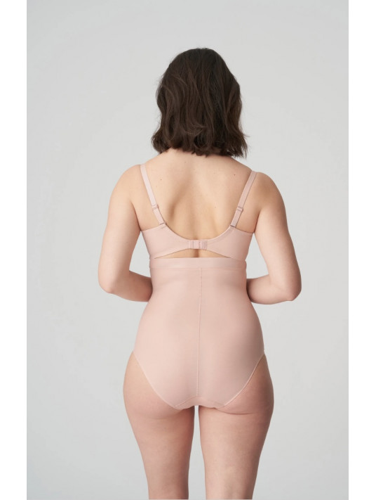 Slip taille haute gainant rose poudré prima donna