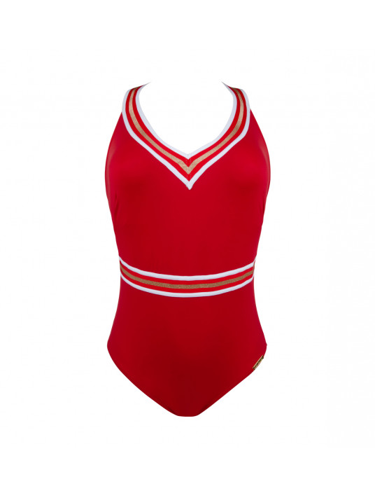 Lise Charmel red Swimsuit ENERGIE NAUTIQUE