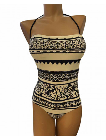 Raffaela d'Angelo strapless one-piece swimsuit
Detachable neck straps
