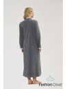 Robe de chambre gris foncé Zip POLAIRE