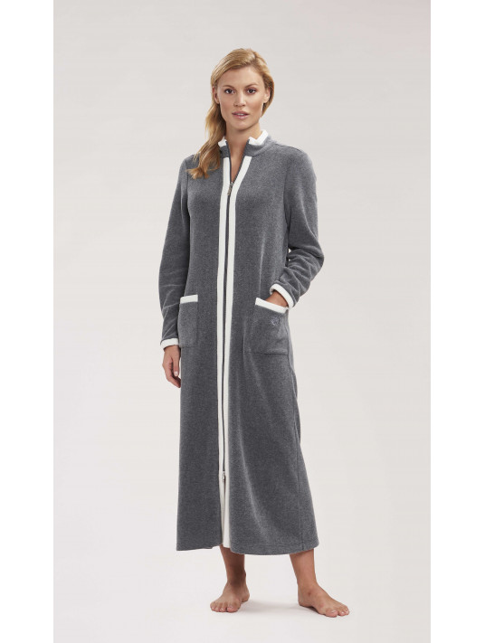 Ladies Hooded Dressing Gown Bath Robe Warm Soft Womens Fleece Zip Up Long  Robes | Fruugo BH