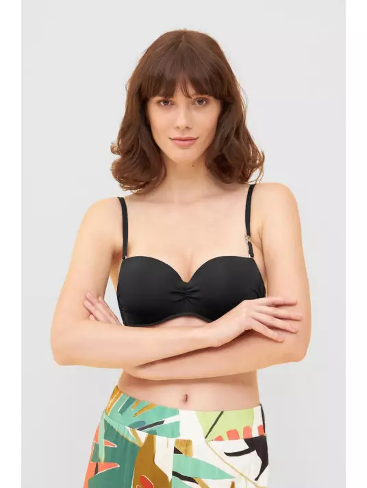 féraud Haut de maillot de bain bretelles amovibles noir féraud Haut de maillot de bain bretelles amovibles noir